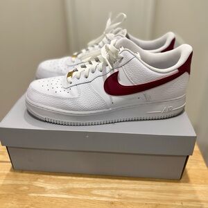 Nike Air Force 1 Low White/Team Red – Men’s Size 11.5